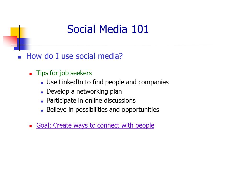 Social Media 101 How do I use social media.