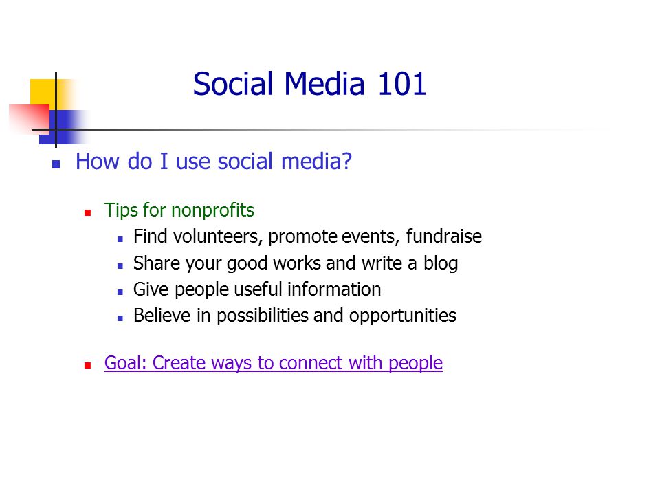Social Media 101 How do I use social media.