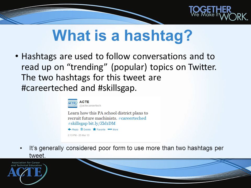 What is a hashtag.