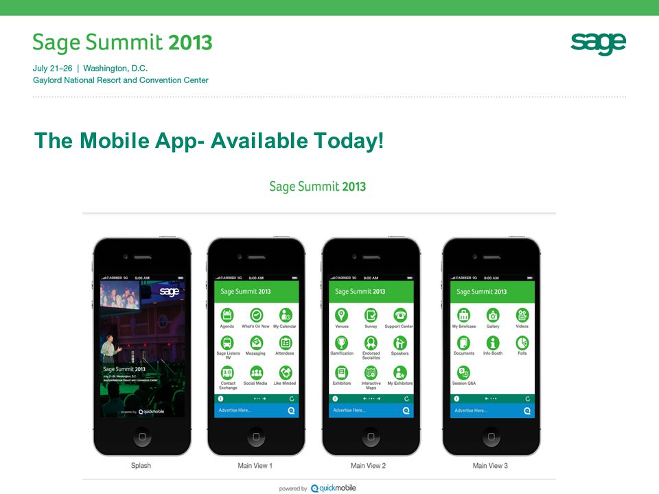 The Mobile App- Available Today!