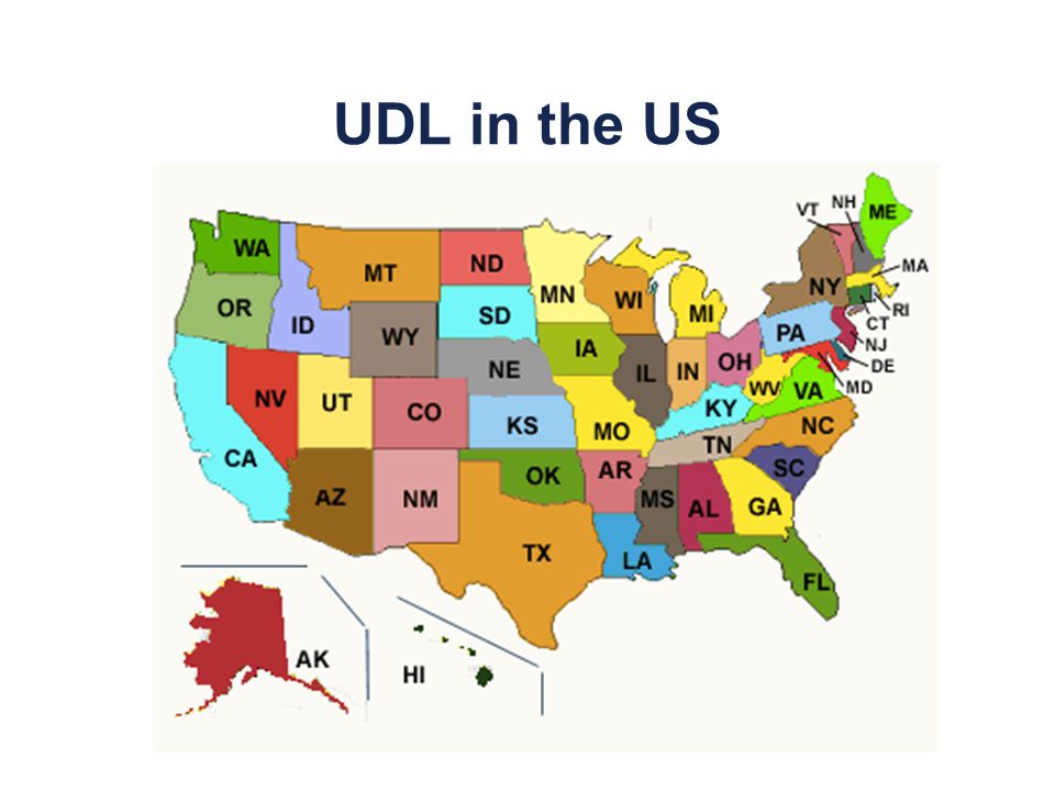 UDL in the US