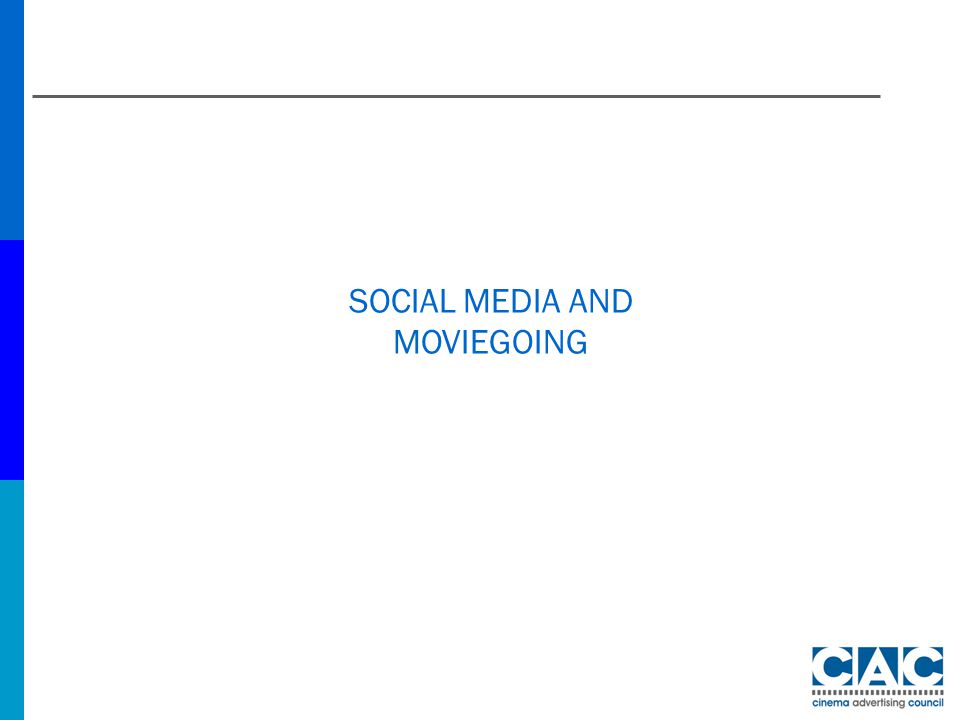 SOCIAL MEDIA AND MOVIEGOING