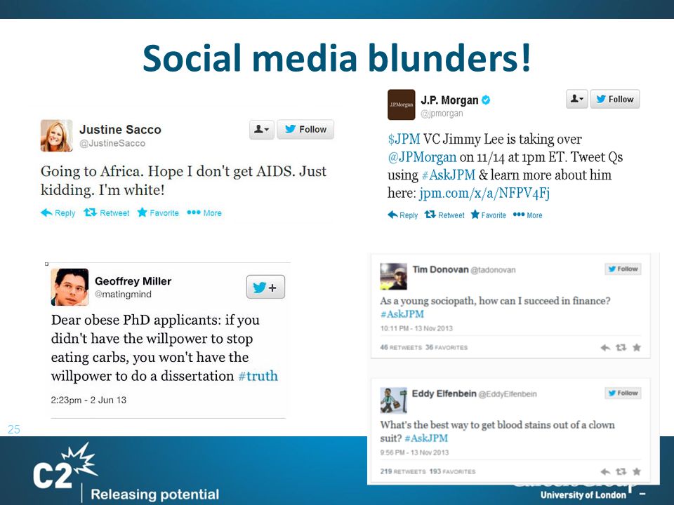 25 Social media blunders!