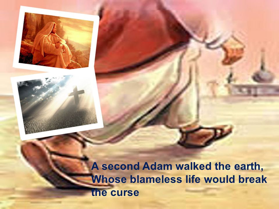A second Adam walked the earth, Whose blameless life would break the curse