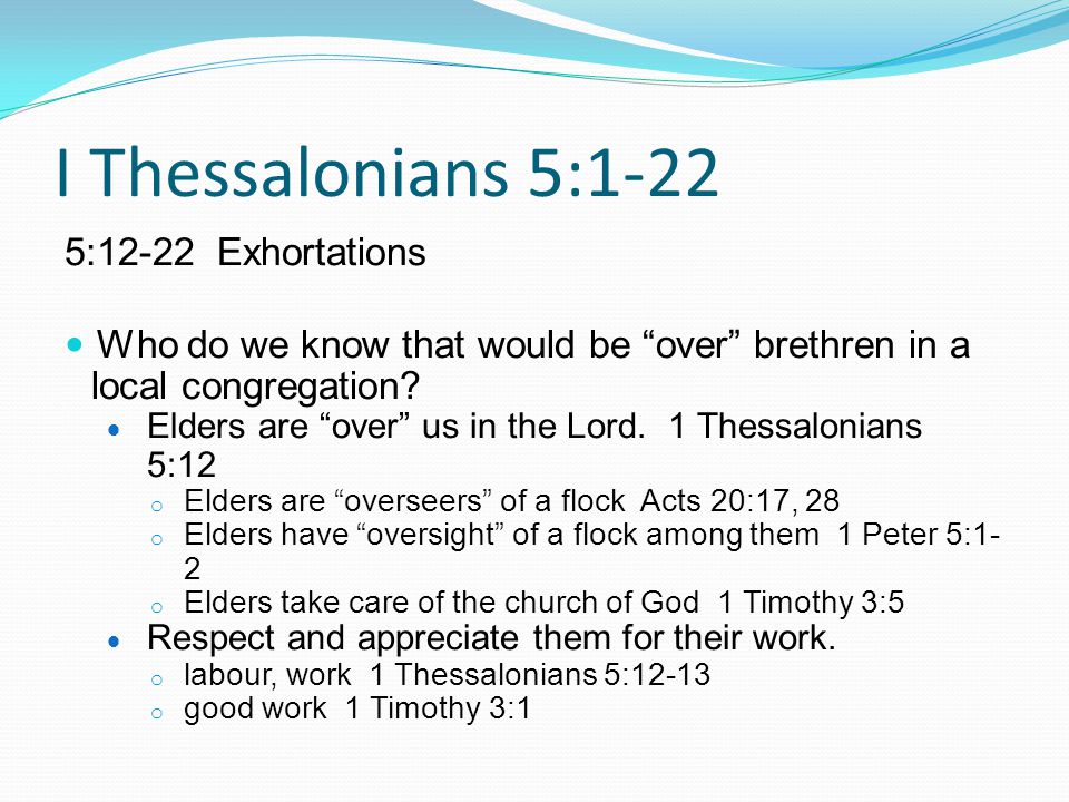 Auditorium Class Fall I Thessalonians 5 Ppt Download