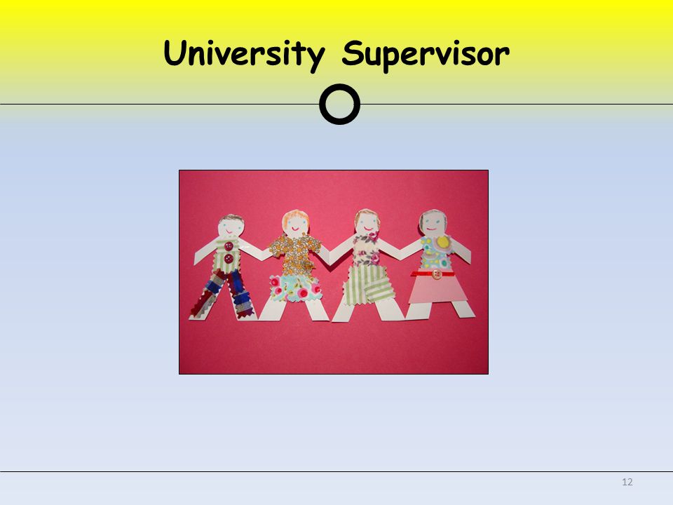 University Supervisor 12