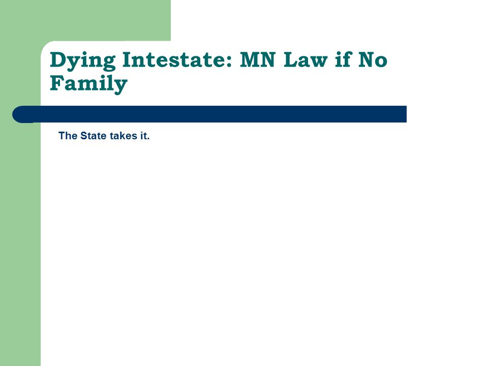 Minnesota Intestacy Chart