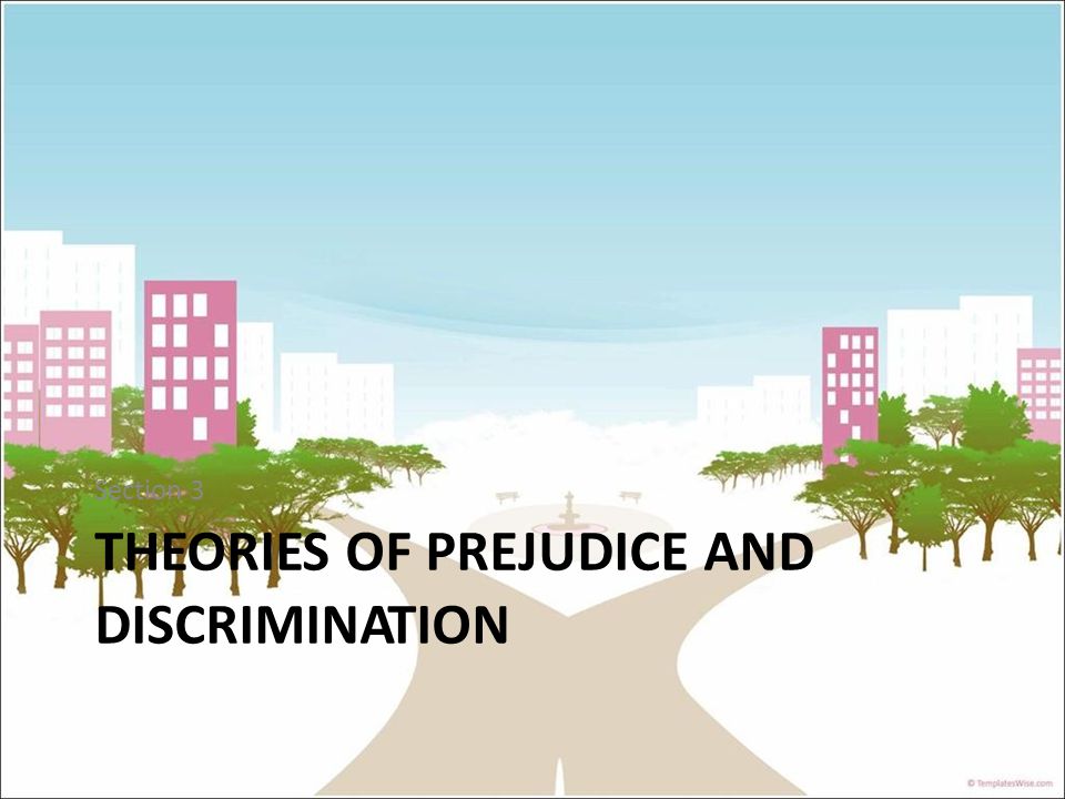 Section 3 THEORIES OF PREJUDICE AND DISCRIMINATION