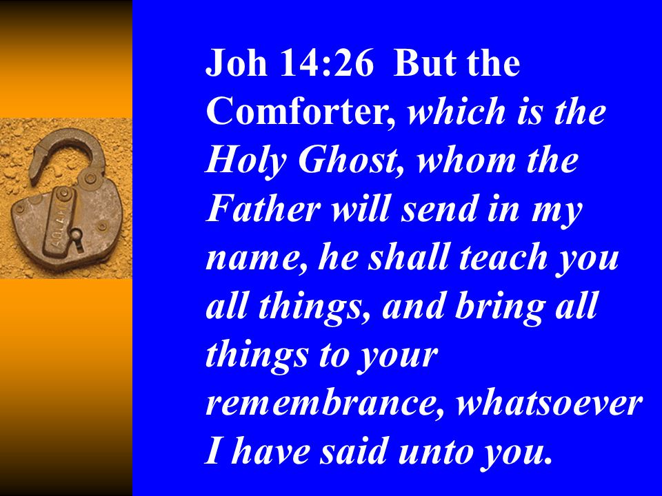 The Ministry Of The Holy Spirit How Does The Holy Spirit Teach Us