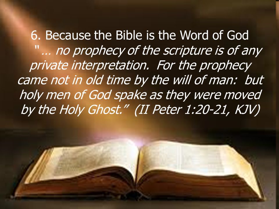 GOD'S HOLY WORD II Tim. 2: “ We believe that the Holy Bible is a faithful  and inspired witness of God's self- revelation in Jesus Christ and in. -  ppt download