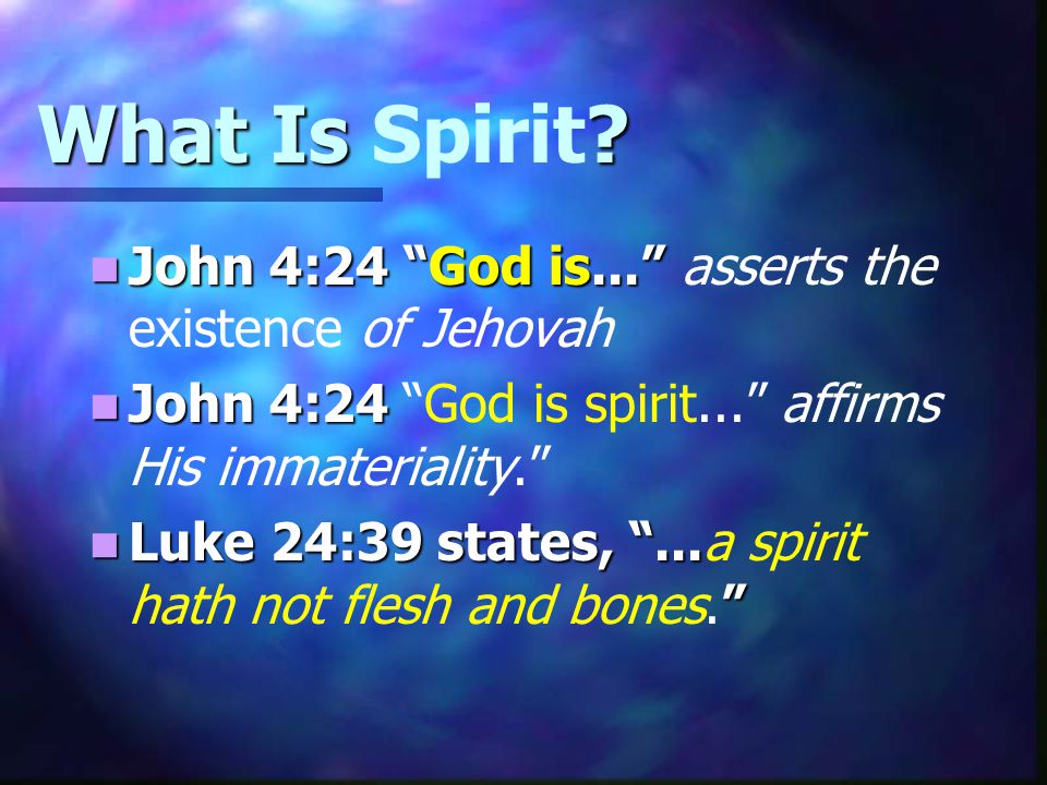What Is . What Is Spirit.