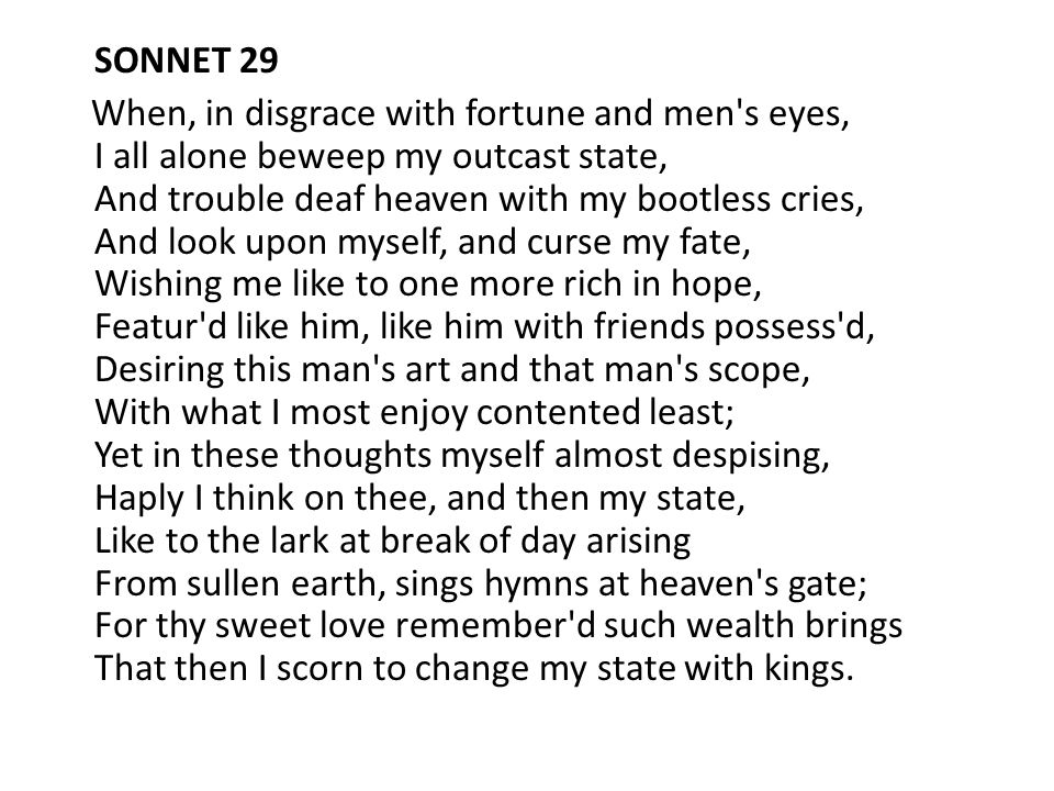 Unit 6 Poetry type, format, history, examples. The Sonnet. - ppt download