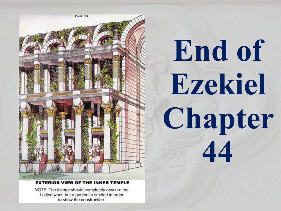 End of Ezekiel Chapter 44