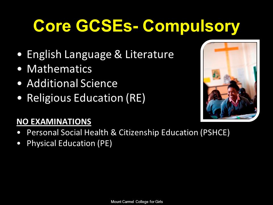 Pathways GCSE D-G GCSE A*-C A levels Vocational Level 1 Vocational Level 2 BTEC National Advanced Apprenticeship Employment Higher Education Further Education Key Stage 3 IB Foundation Learning Tier- E3/L1 Certificate Mount Carmel College for Girls