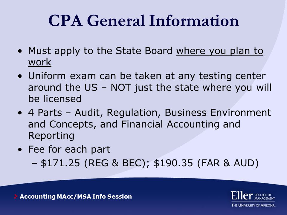 Accounting Macc Msa Info Session Accounting Macc Msa Information Session October 20 Ppt Download
