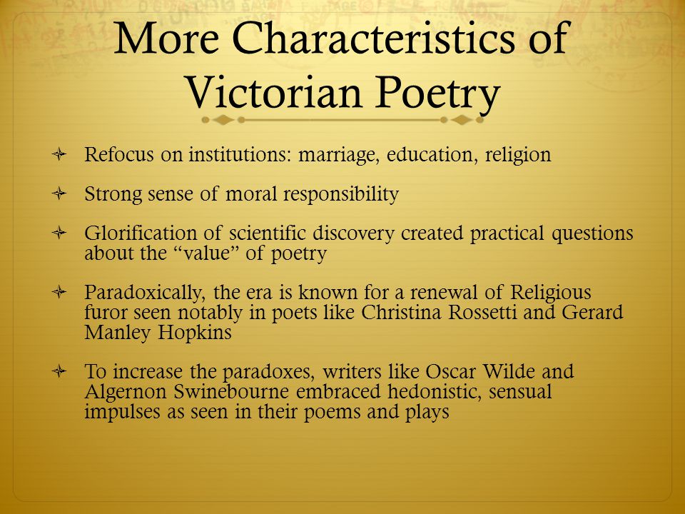 victorian age poetry