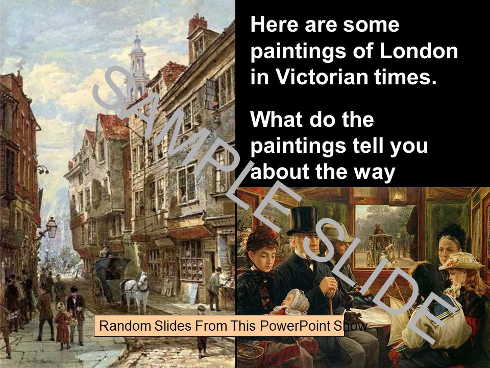 Here are some paintings of London in Victorian times.
