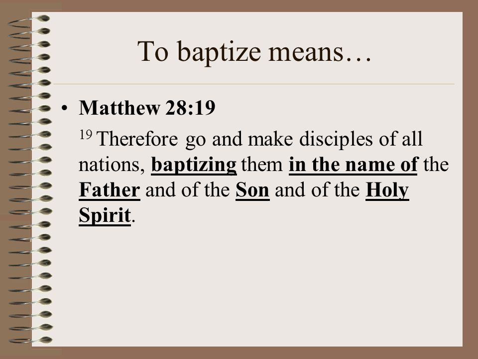 Baptism is a sacrament What does sacrament mean.