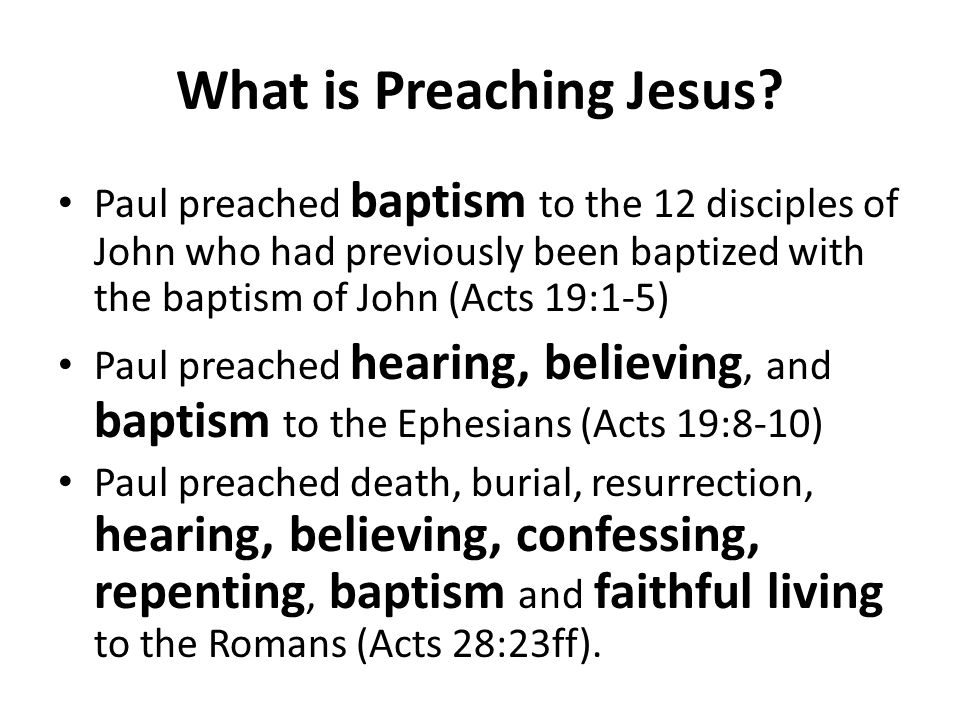 What is Preaching Jesus.
