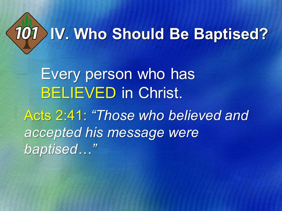 Every person who has BELIEVED in Christ.
