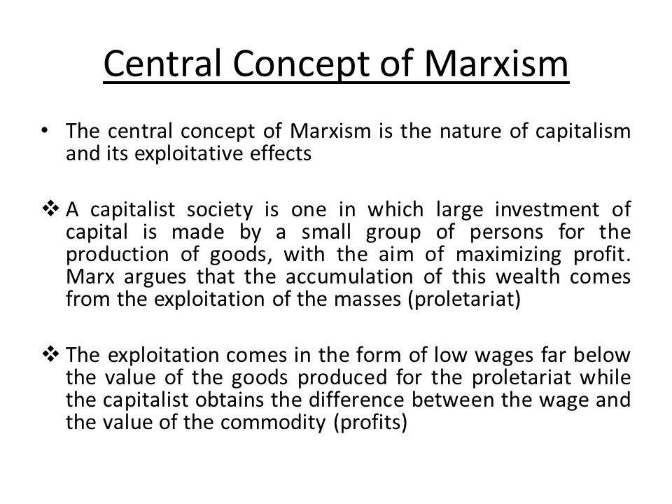 karl marx theory of capitalism