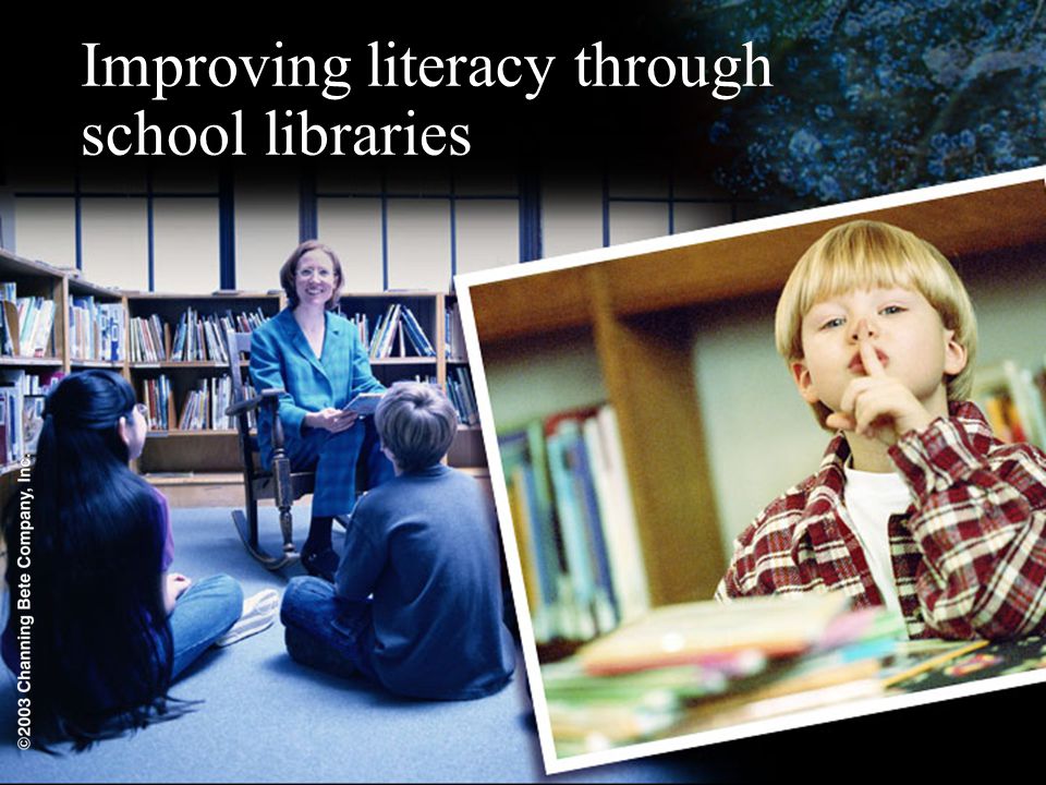 Improving literacy through school libraries