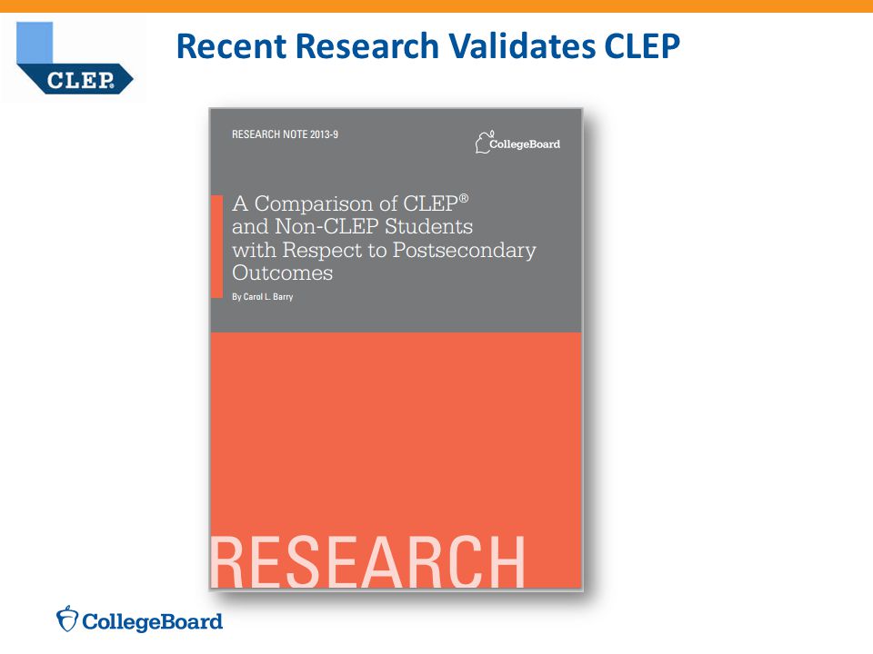 Recent Research Validates CLEP