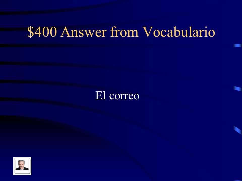 $400 Question from Vocabulario Post office in Spanish