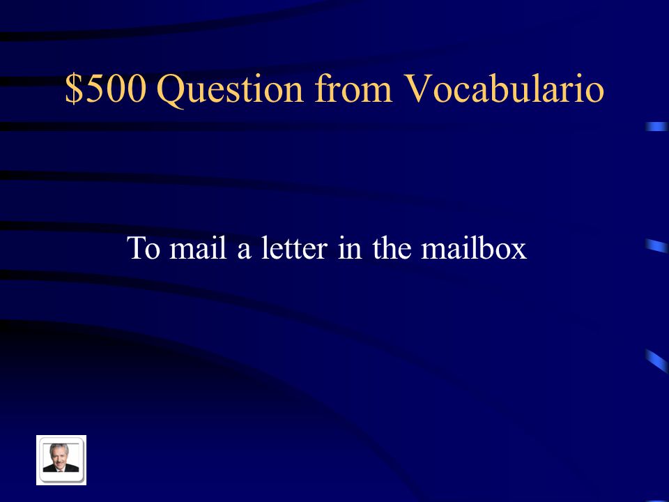 $400 Answer from Vocabulario El correo