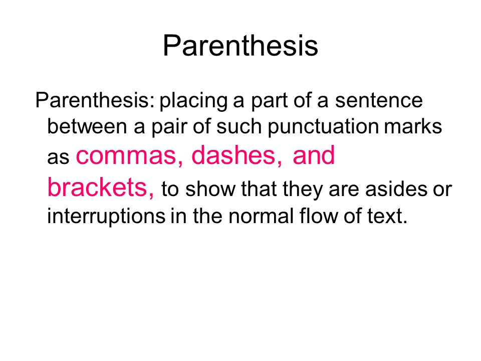 parentheses brackets parentheses in a sentence