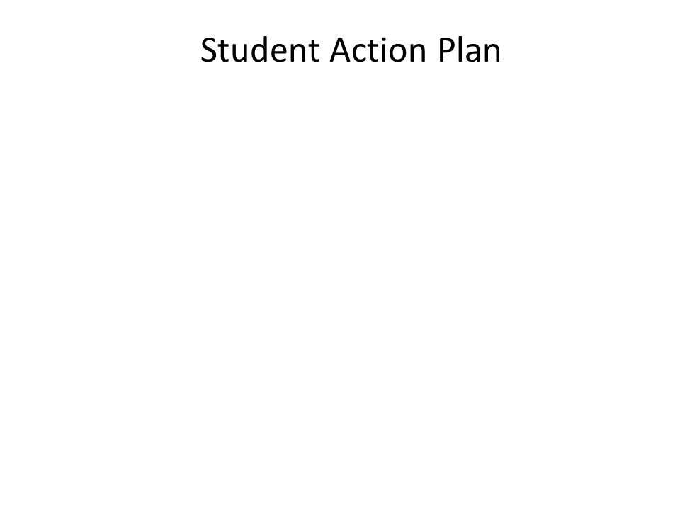 Student Action Plan