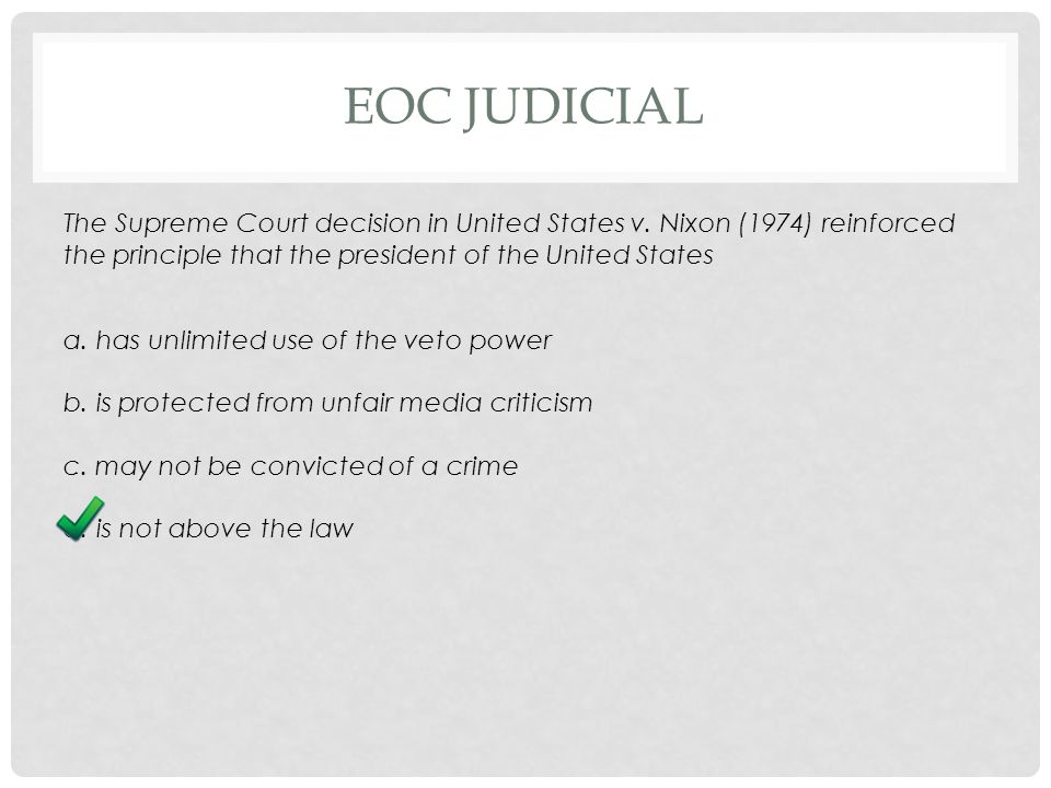 EOC JUDICIAL The Supreme Court decision in United States v.