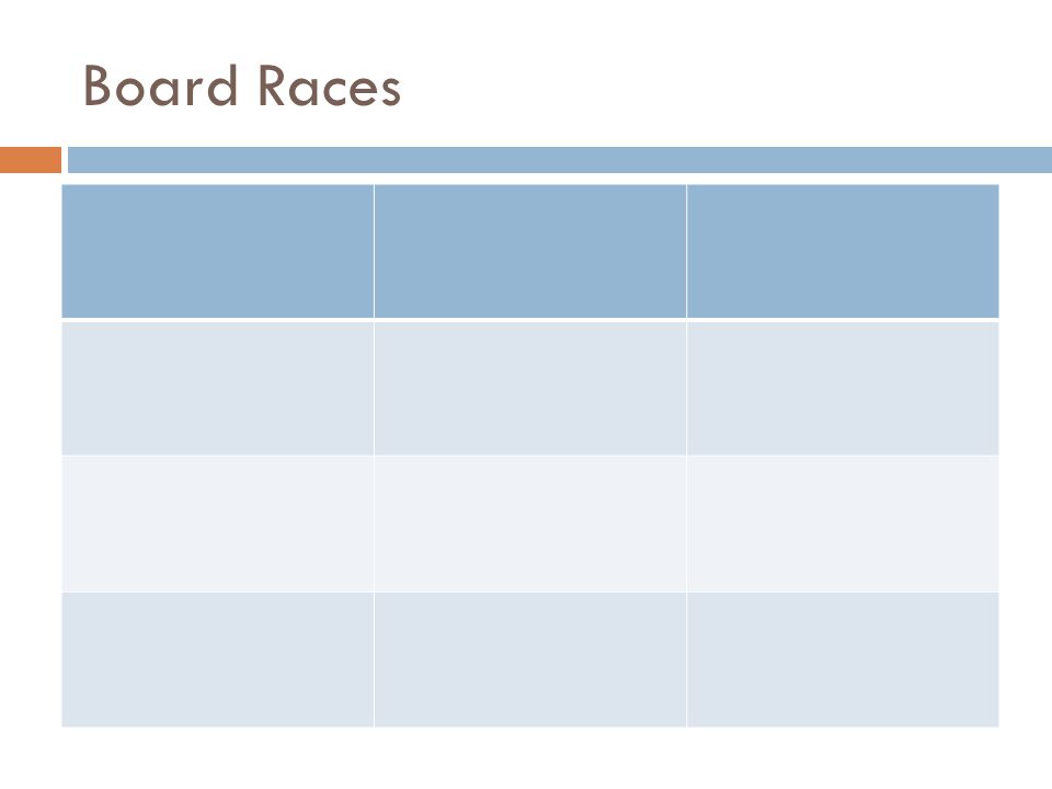 Board Races