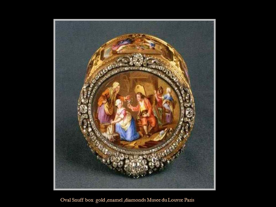 Rectangular Snuff box gold Musee du Louvre Paris