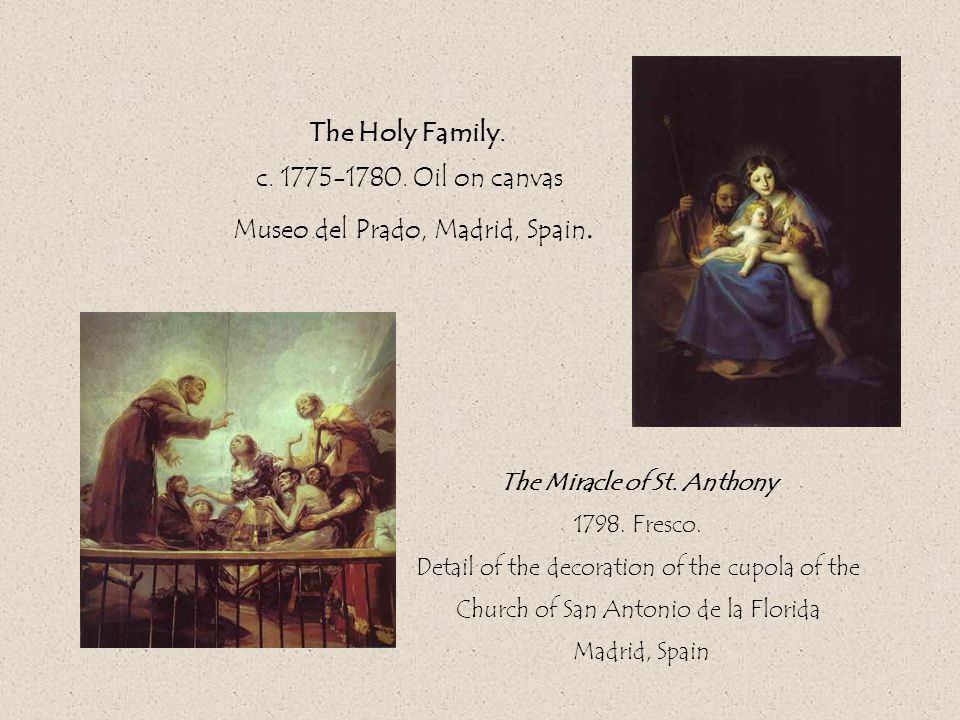 The Holy Family. c Oil on canvas Museo del Prado, Madrid, Spain.