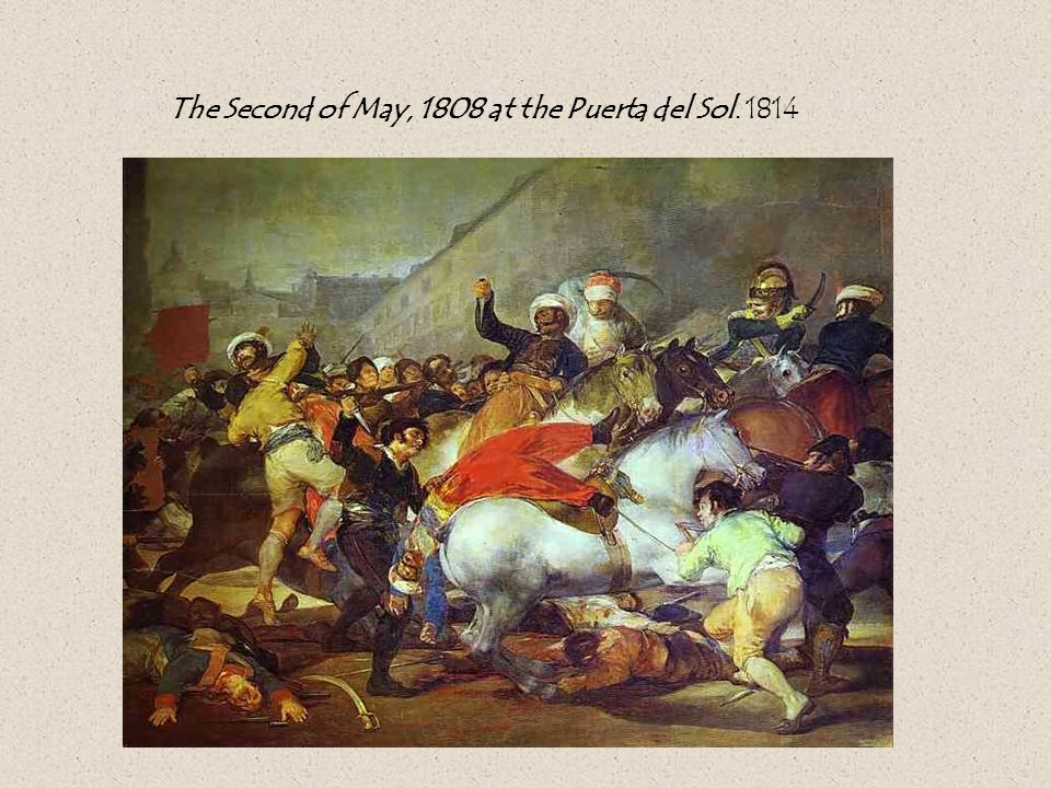 The Second of May, 1808 at the Puerta del Sol. 1814
