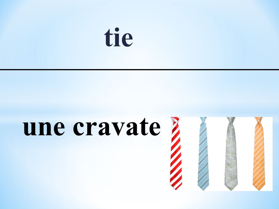 tie une cravate