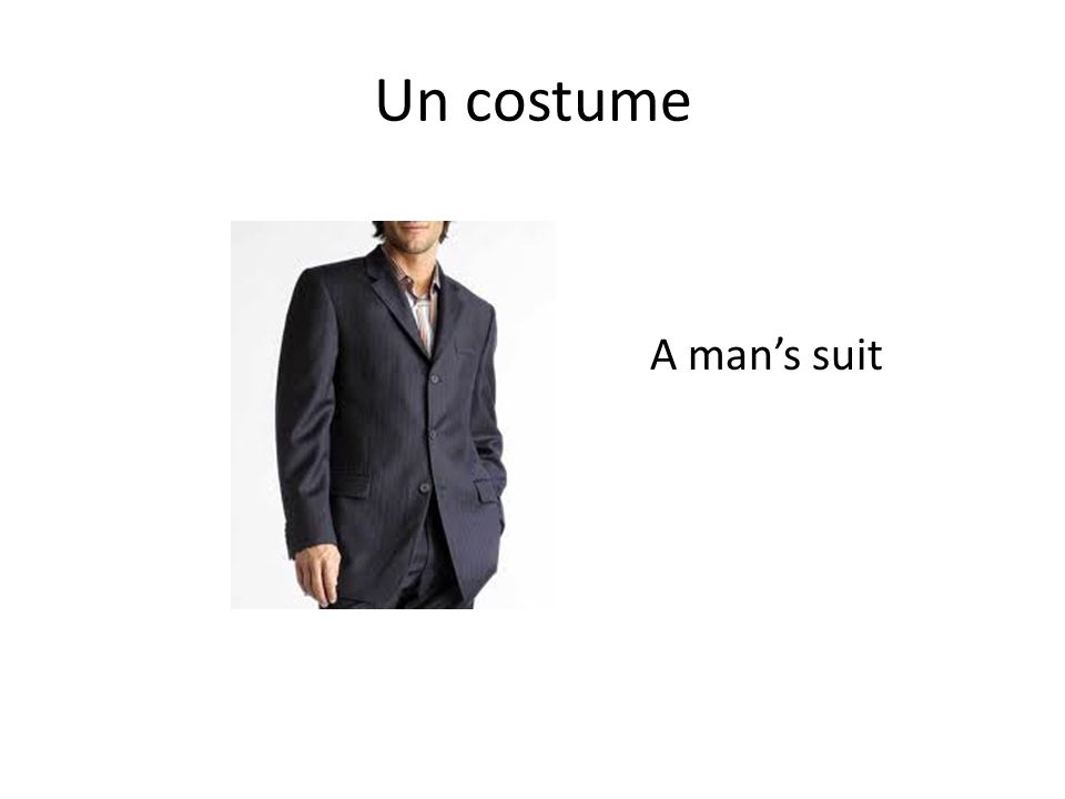 Un costume A man’s suit