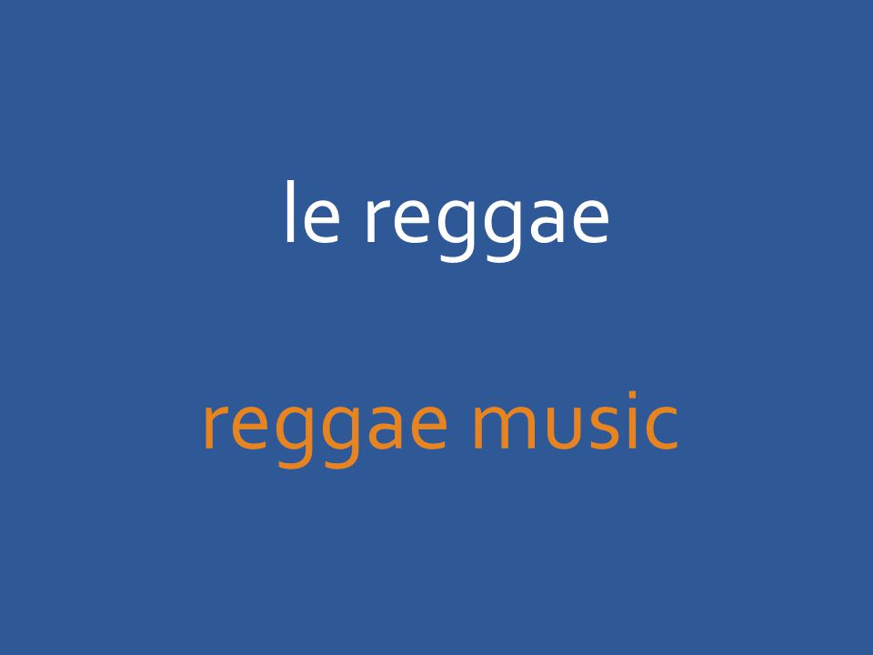 le reggae reggae music