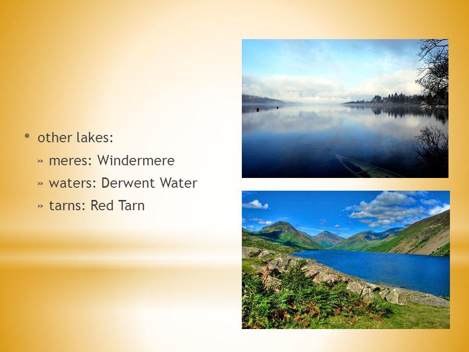 other lakes: » meres: Windermere » waters: Derwent Water » tarns: Red Tarn