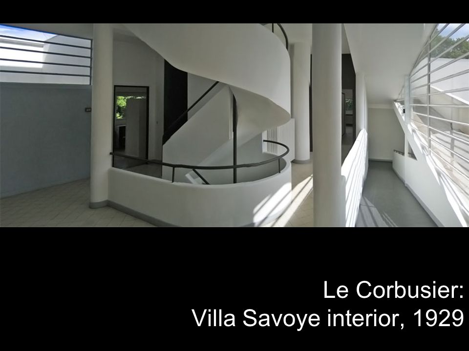 Le Corbusier: Villa Savoye interior, 1929