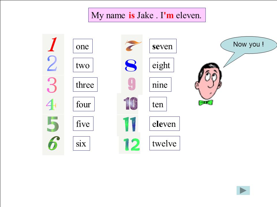 Numbers up to 12 one two three four five six seven eight nine ten eleven  twelve. - ppt download