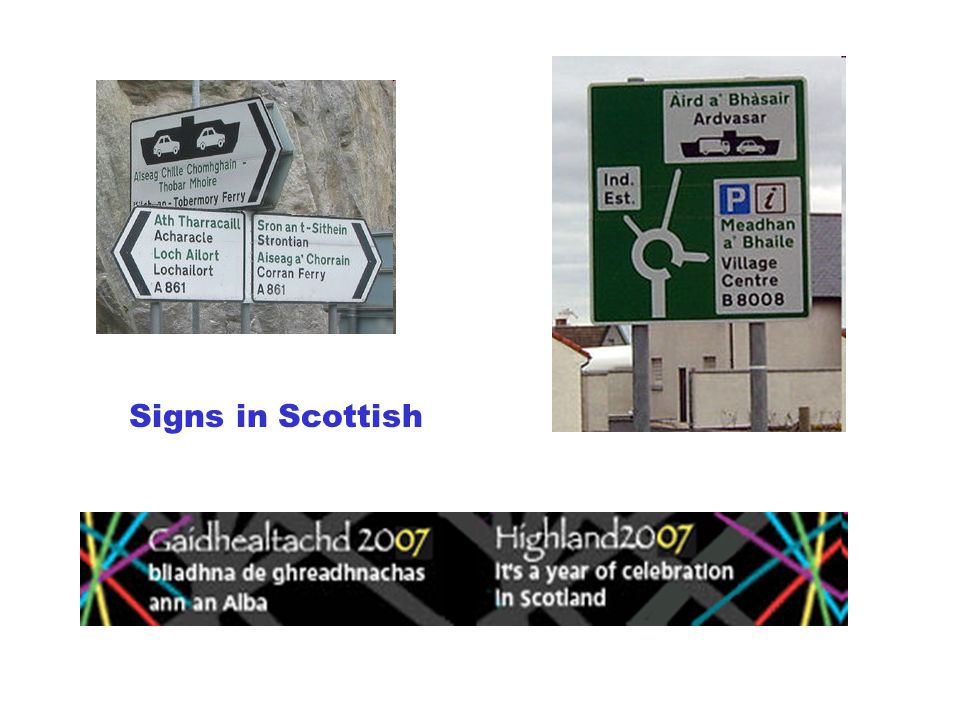 Signs in Scottish