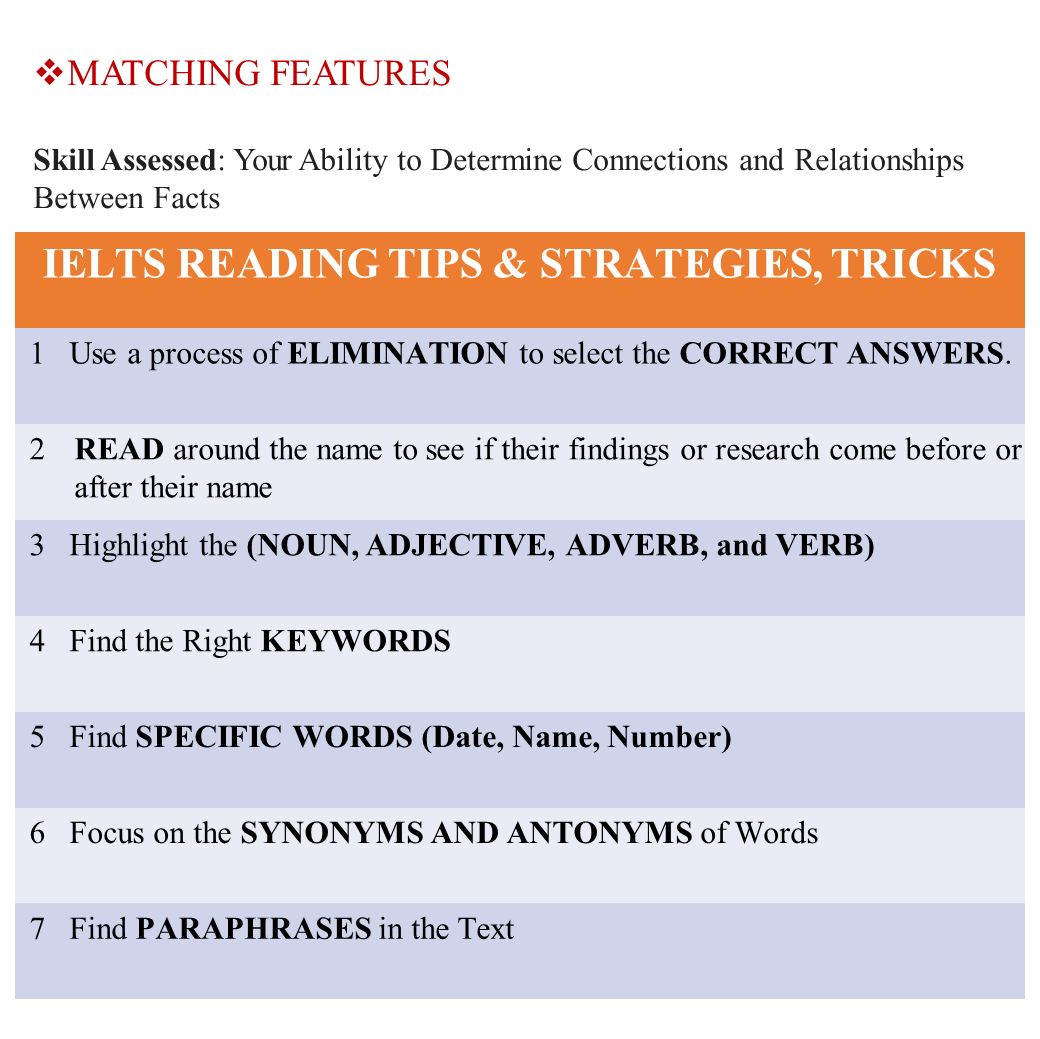 7.0 ~ READING Tips, Strategies, and Criteria Grammar, Formal Style ...