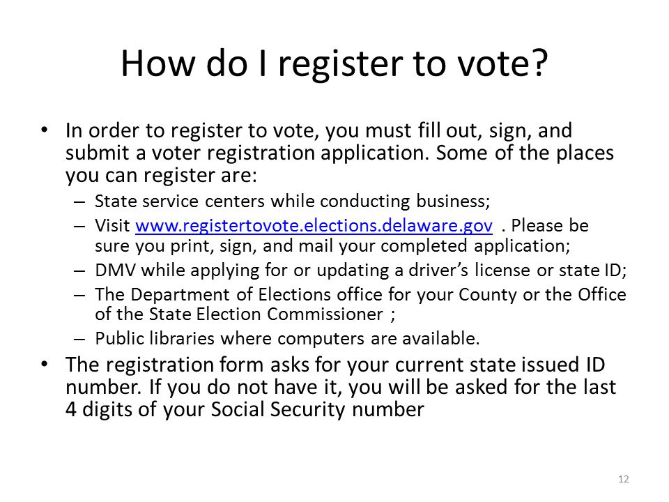 How do I register to vote.