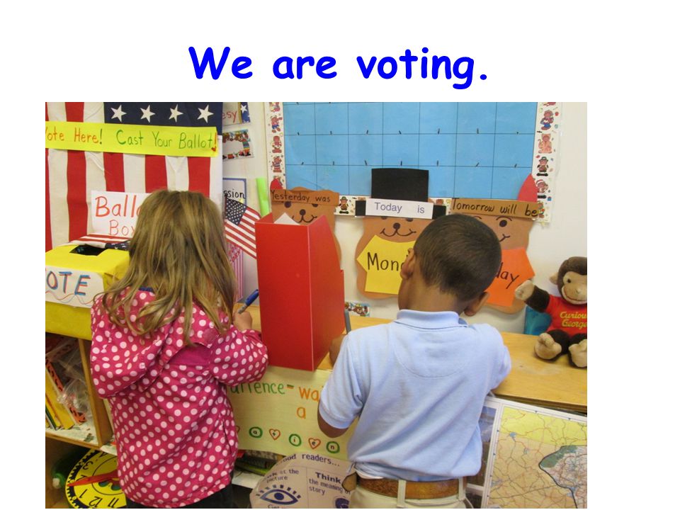 We are voting.