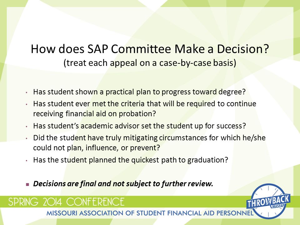 How does SAP Committee Make a Decision.