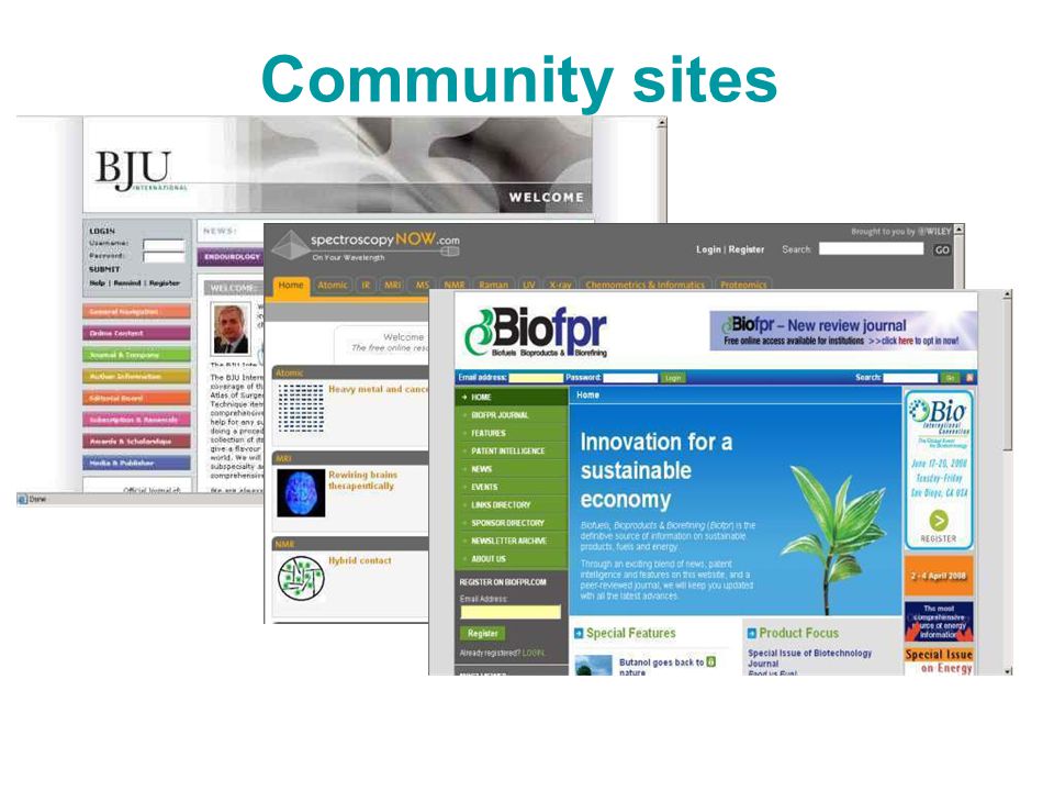 Community sites