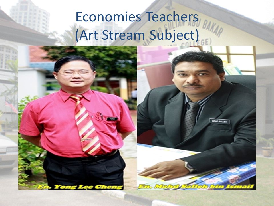 Economies Teachers (Art Stream Subject)