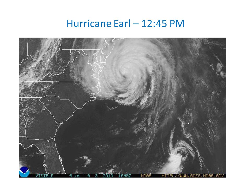 Hurricane Earl – 12:45 PM